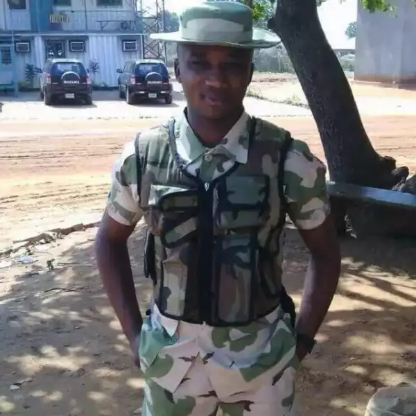 Young, Handsome Nigerian Soldier Dies Tragically In An Accident